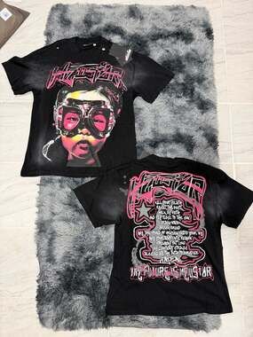 Hellstar The Future Graphic T-Shirt Black/Pink